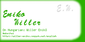 eniko willer business card
